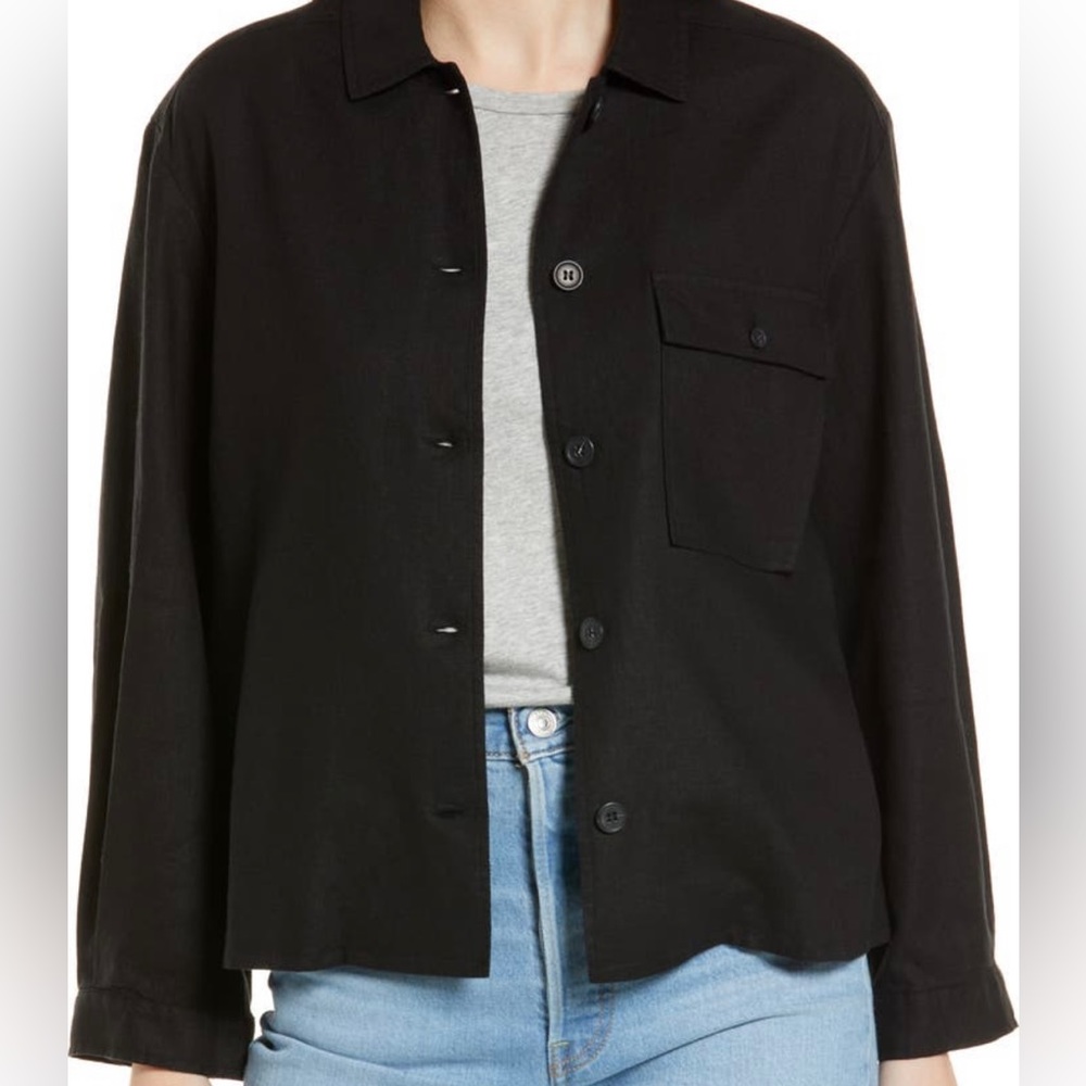 Treasure & Bond Shrunken Linen Blend Jacket NWT
